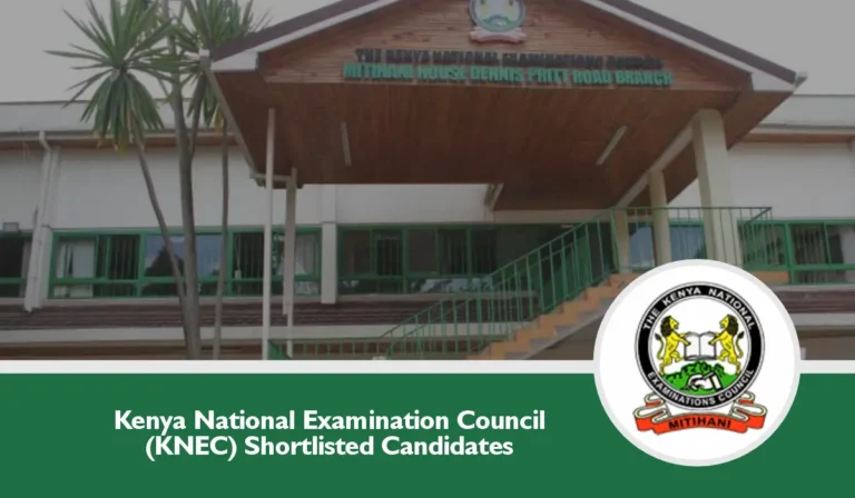 KNEC Shortlisted Candidates 2025/2026 Download PDF