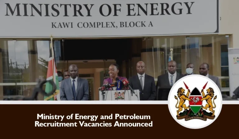 Kenya Ministry of Energy Recruitment 2025/2026 EPRA Jobs