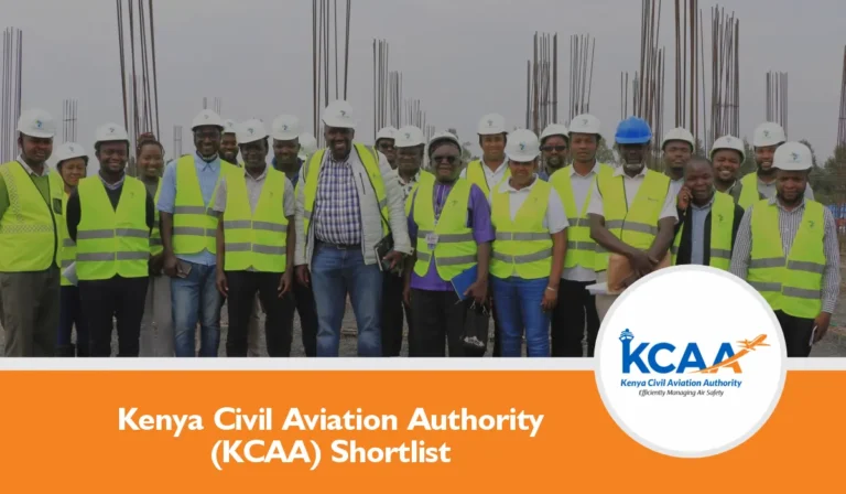 KCAA Shortlisted Candidates 2025/2026 PDF is Out