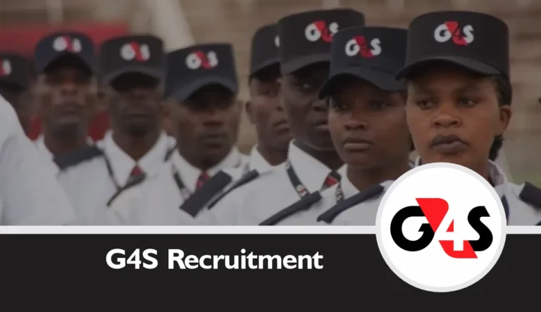 G4S Kenya Recruitment 2025 Jobs/vacancies Application Form Portal