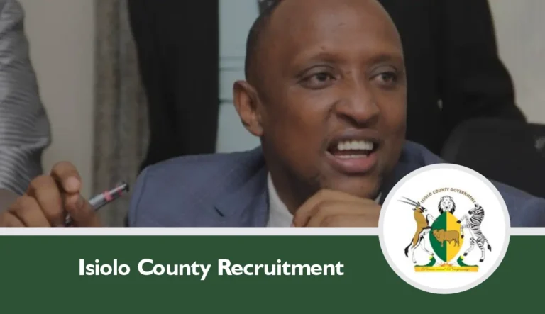 Isiolo County Recruitment 2025/2026 Jobs Application Portal