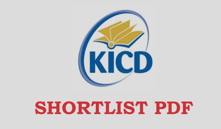 KICD Shortlisted Candidates Pdf for 2025 Recruitment is Out