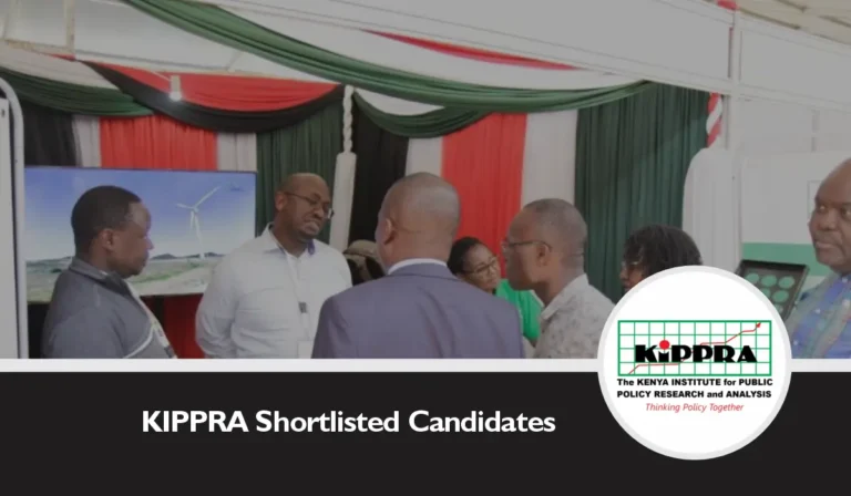 KIPPRA Shortlisted Candidates 2025/2026 PDF is Out