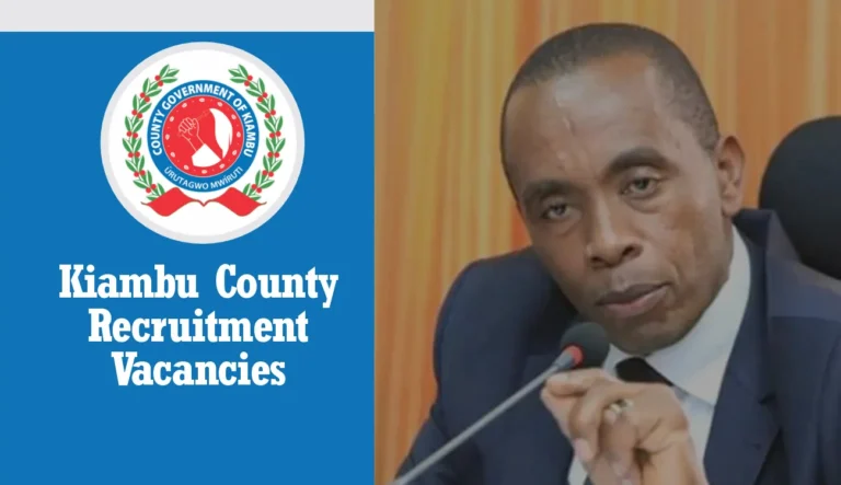 Kiambu County Recruitment 2025/2026 Jobs Portal