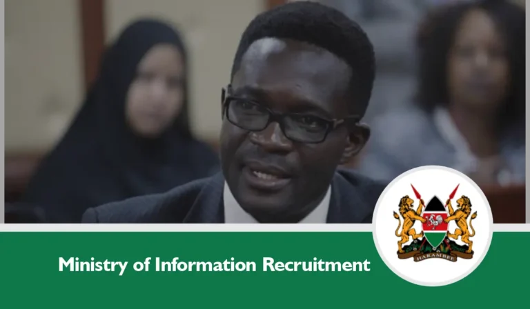 Kenya Ministry of Information Recruitment 2025 Jobs Portal