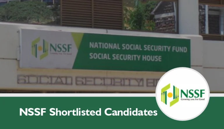 NSSF Shortlisted Candidates 2025/2026 Pdf is Out - Check Here