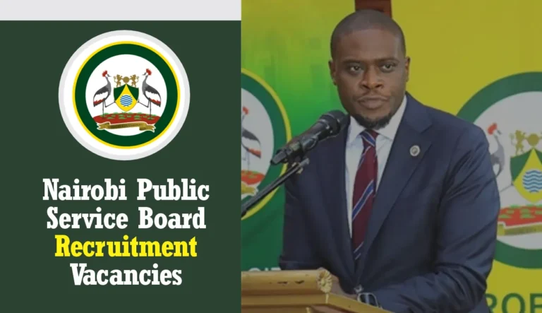 Latest Recruitment at Nairobi Public Service 2025