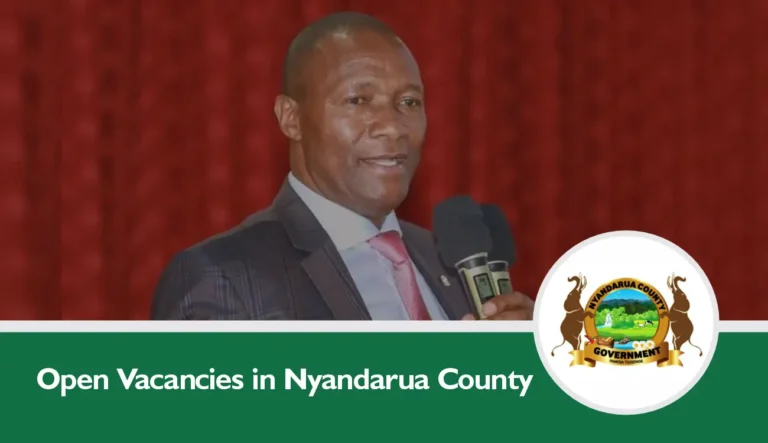 Nyandarua County Jobs 2024/2025 Application Form Portal