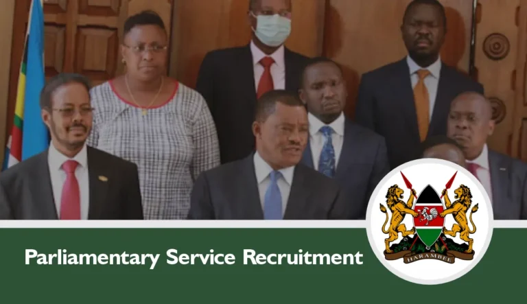 Parliamentary Service Recruitment 2024/2025 Jobs Portal