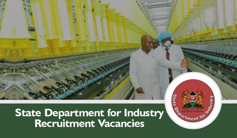 State Department for Industry Recruitment 2024 Jobs Portal