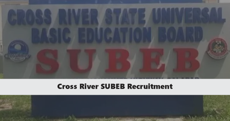 Cross River SUBEB Recruitment 2024/2025 Vacancies Application Portal