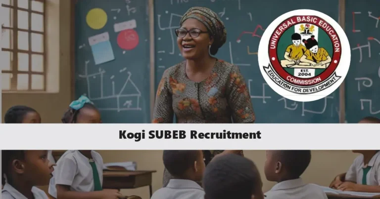 Kogi SUBEB Recruitment 2025 Application Form Portal