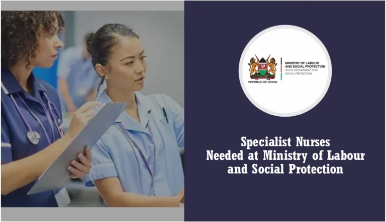 Ministry of Labour Hiring Specialist Nurses (July 2024)