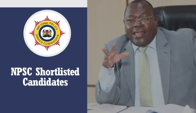 Kenya NPSC Shortlisted Candidates 2025/2026 PDF Download