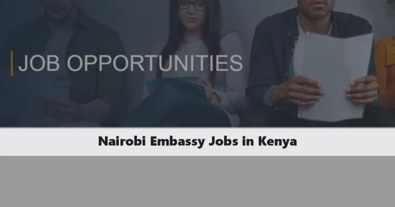 Nairobi Embassy Jobs in Kenya 2024, Requirements, How to Apply