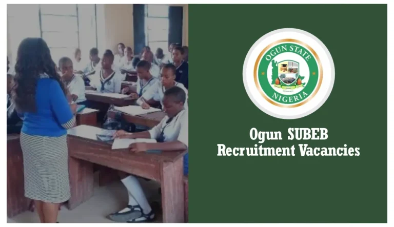 Ogun SUBEB Recruitment 2025/2026 Application Form Portal