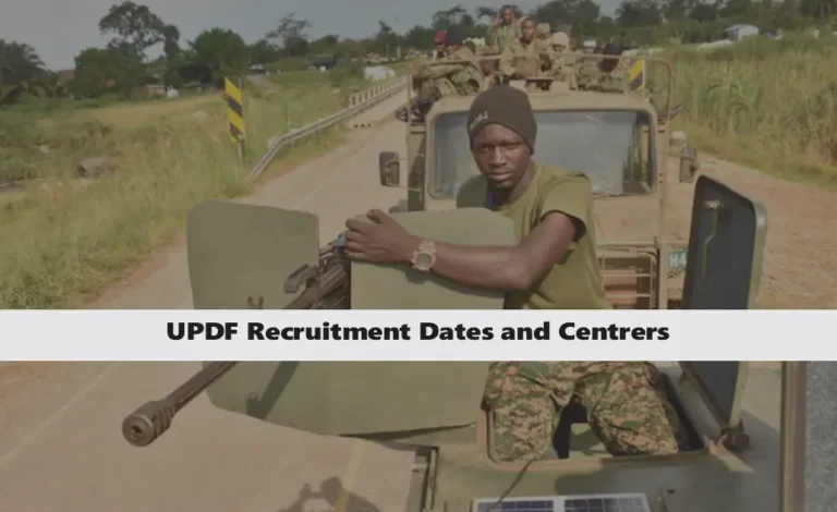 UPDF Recruitment 2024 Dates and Centres (Updated Timetable)