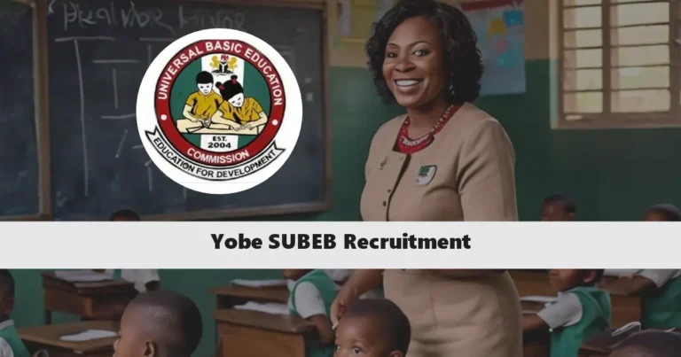 Yobe SUBEB Recruitment 2024/2025 Application Form Portal