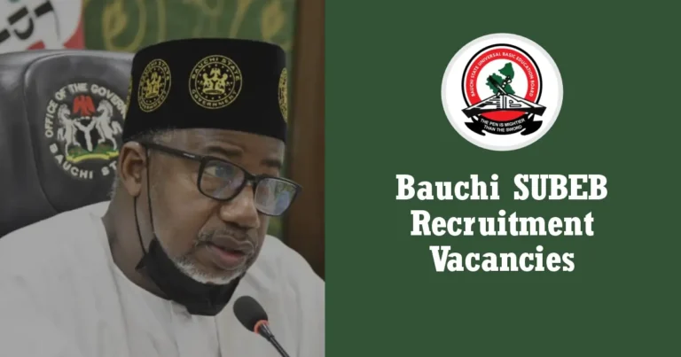 Bauchi SUBEB Recruitment 2024/2025 Application Form Portal