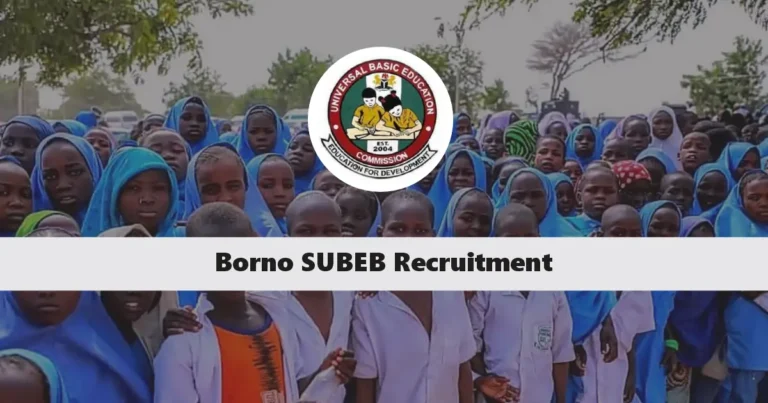 Borno SUBEB Recruitment 2024/2025 Application Form Portal