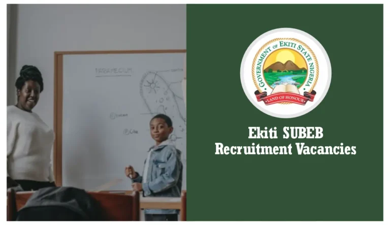 Ekiti SUBEB Recruitment 2024/2025 Application Form Portal