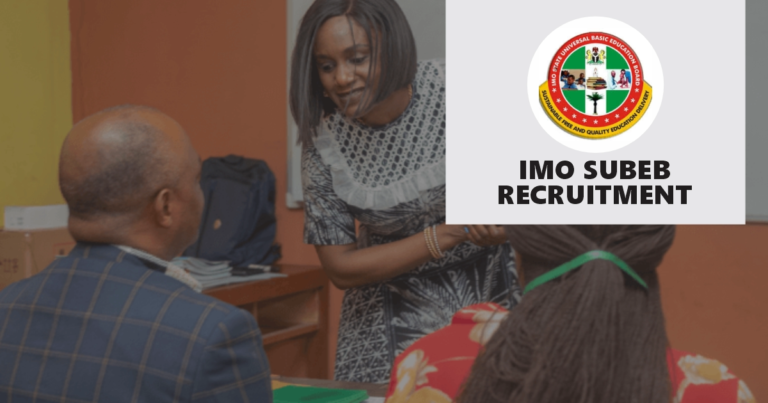 Imo SUBEB Recruitment 2025/2026 Application Form Portal