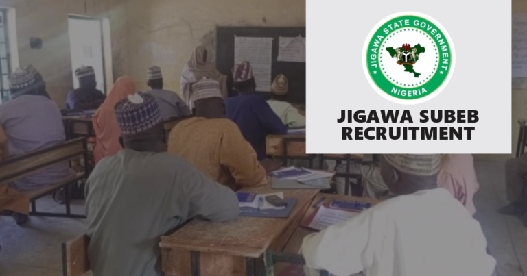 Jigawa SUBEB Recruitment 2024/2025 Application Form Portal