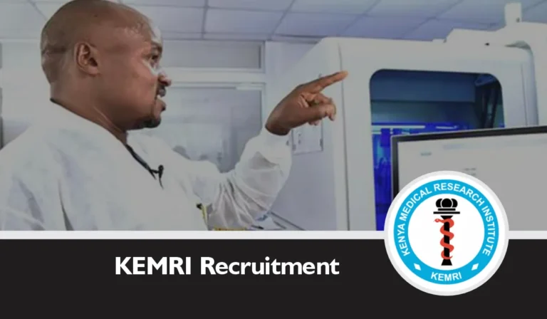 KEMRI Recruitment 2025/2026 Jobs Portal www.kemri.go.ke