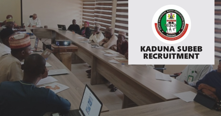 Kaduna SUBEB Recruitment 2025 Application Form Portal