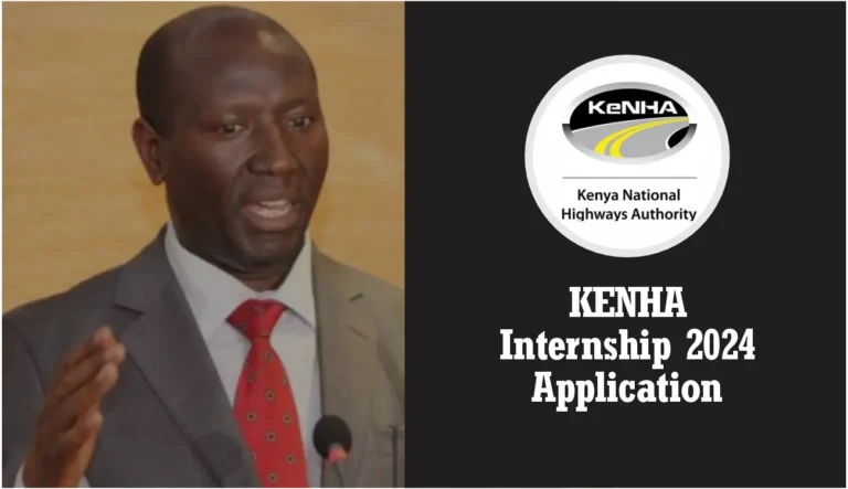 KeNHA Internship (December 2024) Application Form Portal