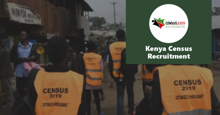 Kenya Census Recruitment 2025 Jobs Application Form Portal