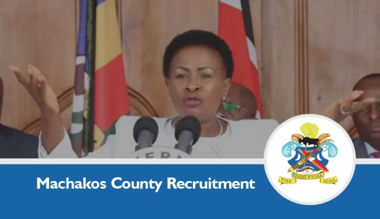 Machakos County Recruitment 2024 Jobs/Vacancies Application