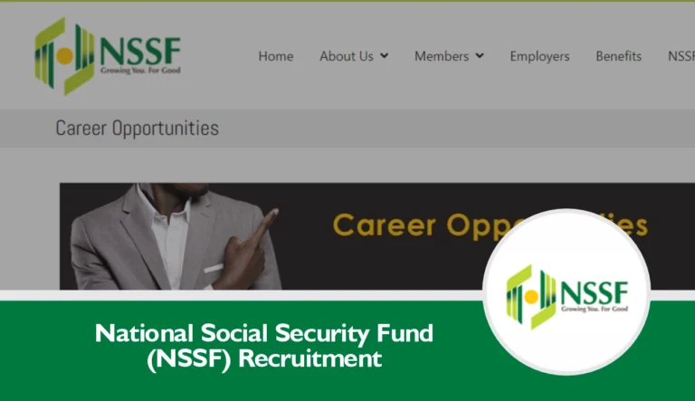 NSSF Recruitment 2025/2026 Application Form Portal