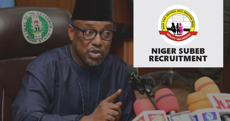 Niger SUBEB Recruitment 2025 Application Form Portal