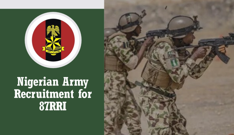 Nigerian Army Recruitment 2025/2026 Application Form Portal