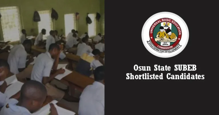 Osun SUBEB Shortlisted Candidates 2025 PDF is Out