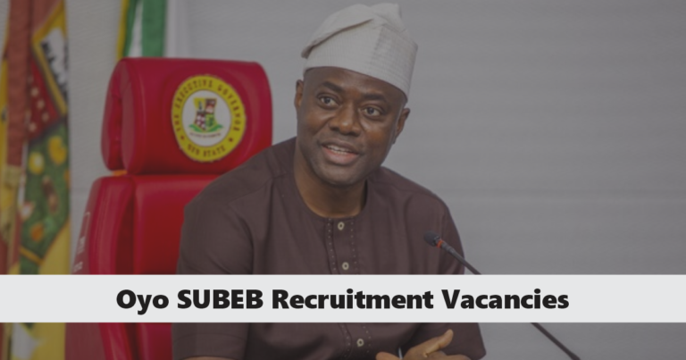 Oyo SUBEB Recruitment 2025/2026 Application Form Portal