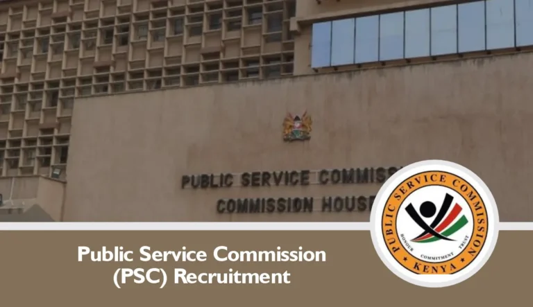 Kenya PSC Recruitment 2025 PSCK Jobs/Vacancies Portal