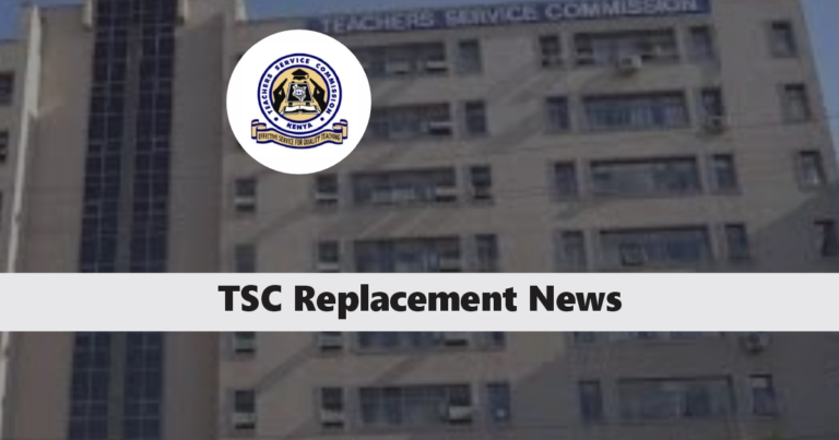 TSC Replacement Portal 2025/2026 Login Teachers Registration