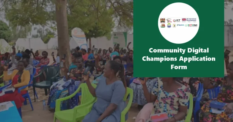 Community Digital Champions Application Form 2024/2025 Portal