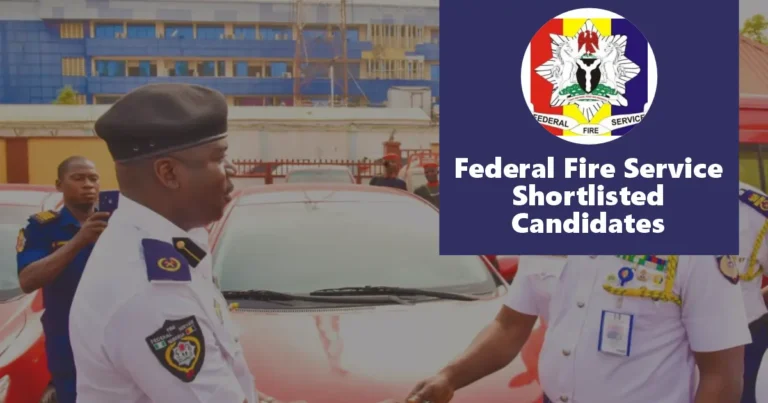 Federal Fire Service Shortlisted Candidates (December 2024) PDF is Out