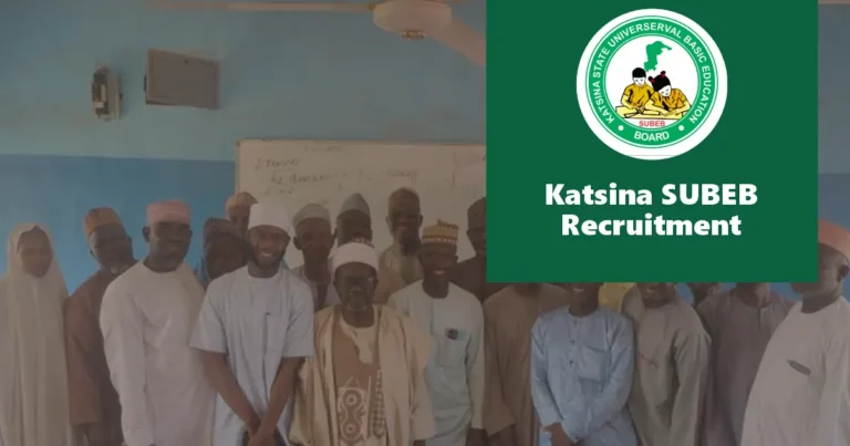 Katsina SUBEB Recruitment 2025 Jobs/Vacancies Application Portal