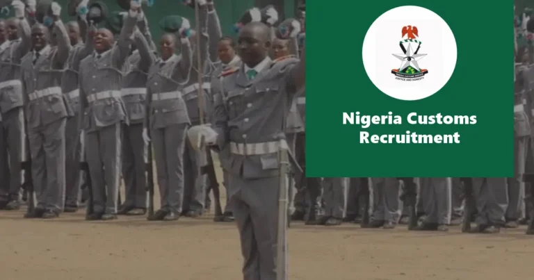 Nigerian Customs Recruitment 2025/2026 Jobs Application Portal