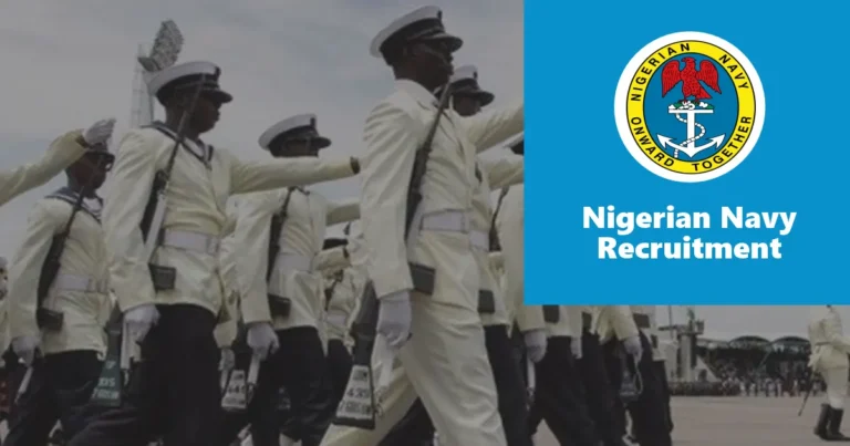 Nigerian Navy Recruitment 2025/2026 Application Form Portal