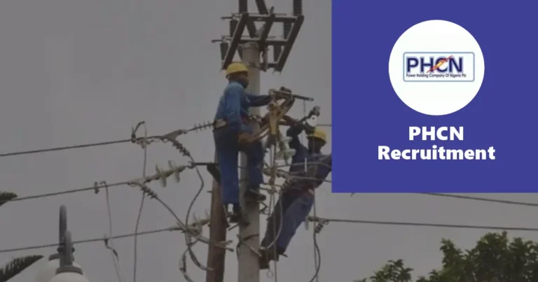 PHCN Recruitment 2024/2025 Jobs Application Form Portal