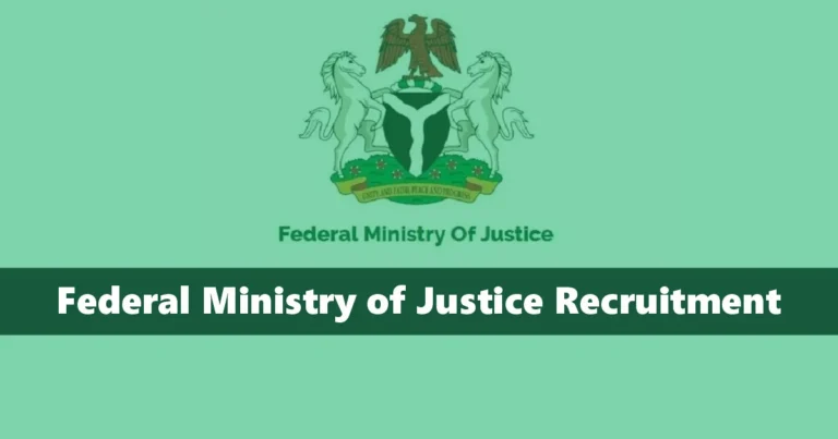 Federal Ministry of Justice Recruitment 2025/2026 Jobs Portal