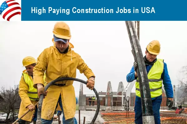 $50,000 Construction Jobs With Visa Sponsorship In The USA