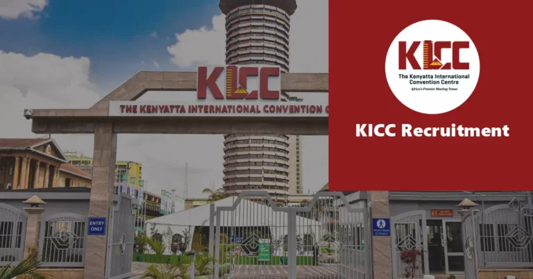 KICC Recruitment 2025 Jobs/Vacancies Application Form Portal