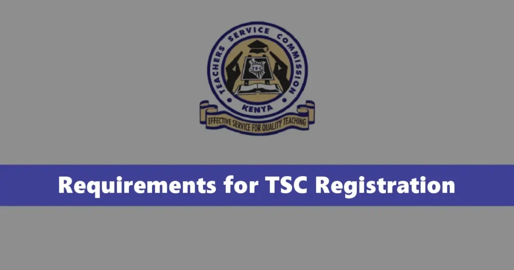 New Requirements for TSC Registration 2025/2026