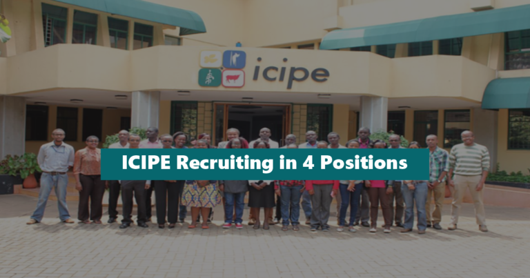 ICIPE Recruiting in 4 Positions